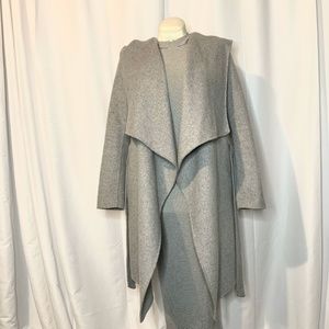 Soia & Kyo Wool Blend Hooded Wrap Jacket